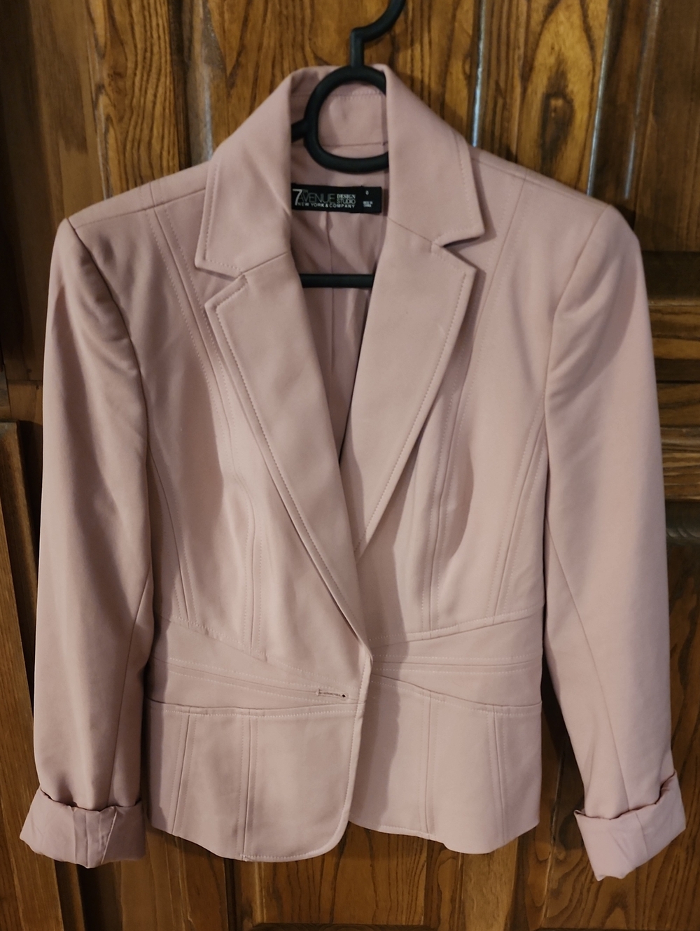 New York & Company Soft Pink Tailored Blazer
